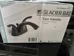 New Glacier Bay Builders Bathroom Faucet 4 In. Centerset 2 Handle Rubbed Bronze. Fixed Price $36.09.