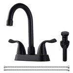 Hotis Matte Black 4-INCH Centerset Bathroom Faucet, 2-HANDLE 3-HOLE Sink Fauc.... Fixed Price $35.18.