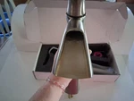 Bwe Handle Waterfall Bathroom Vessel Faucet Brushed Nickel 6137H-N-2. Fixed Price $43.99.