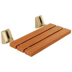 Delta Teak Wood, Brass Arms, Tilt-up, Fold Shower Seat Bronze, New. Fixed Price $399.00.