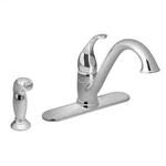 Moen 67840 Camerist 1-HANDLE Low Arc Kitchen Faucet With Side Spray Chrome. Fixed Price $64.99.