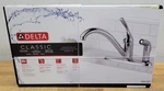 Delta Classic Kitchen Faucet 300-DST Chrome Finish Single Handle New Sealed. Fixed Price $74.99.