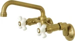 Kingston Brass KS613SB 2-HANDLE Wall Kitchen Faucet Brushed 6.94 X 4.88 2.75. Fixed Price $189.00.