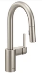 Moen 5965SRS Align Pull-down Reflex Kitchen Bar Prep Faucet. Fixed Price $125.00.