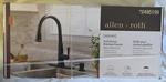 Allen + Roth Matte Black Single Handle Pull-down Kitchen Faucet W/soap Dispenser. Fixed Price $58.30.