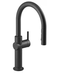 Kohler Crue K-22974-BL Pull Down Spray Touchless Kitchen Faucet Matte Black New. Fixed Price $578.00.