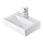 Aquaterior Wall Mount Ceramic Sink With Modern Bathroom Single Handle Faucet. Fixed Price $124.90.