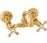 Nuvo Elements Design ES2132X Accents 2-HANDLE Wall Mount Kitchen Faucet, 7"*READ. Fixed Price $85.00.