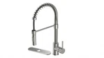 Mirozza Kitchen Faucet. Brass Body. Brushed Nickel Color With Spot Free. Fixed Price $249.00.