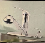 Danze D455612 Chrome Pull-out Kitchen Faucet Melrose Collection & Soap Dispenser. Fixed Price $139.00.