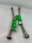 Homewerks Worldwide 751648 12" Faucet Braided Hoses (lot Of 2) 1/2" Fip - New. Fixed Price $19.10.