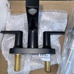 Kohler K-97031-4-BL Bathroom Sink Faucet, Taut Collection Black. Fixed Price $225.00.