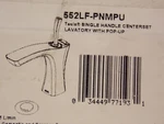 Delta 552LF-PNMPU Tesla Single Handle Bathroom Faucet W Drain , Polished Nickel. Fixed Price $350.00.