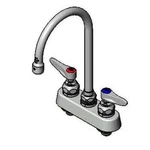 T&s Brass B-1141-CR 4" Deck Mount Workboard Faucet W/ 6" Gooseneck. Fixed Price $124.39.