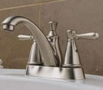 Peerless P99674LF-BN Apex Two Handle Centerset Lavatory Faucet Brushed Nickel. Fixed Price $79.99.