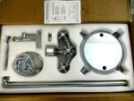 Akdy Chrome Shower Cross Handle Freetanding Floor Mount Claw Foot Tub Bath. Fixed Price $109.99.