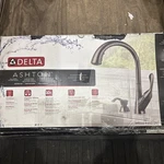 Delta Ashton Pull-down Kitchen Faucet Stainless Steel 19922Z-SSSD-DST. Fixed Price $135.99.