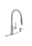 Glacier Bay Paulina Single-handle Pull-down Sprayer Kitchen Faucet Chrome. Fixed Price $62.99.