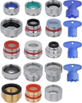 15 Pieces Faucet Adapter Kit,for Aerator Connect Garden Hose,sink-male/female. Fixed Price $21.99.