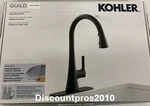 Kohler Guild Pull-down Kitchen Sink Faucet Matte Black (model K-R33912-BL). Fixed Price $105.00.