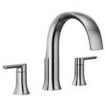 Moen Doux TS983 Chrome Two-handle High Arc Deck-mount Roman Tub Faucet Trim In. Fixed Price $204.99.