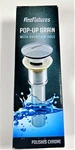 Fine Fixtures Pop-up Bathroom Sink Drain With Overflow Hole Polished Chrome. Fixed Price $18.89.