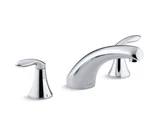 Kohler Coralais Widespread Deck Mounted Bath Faucet Trim Less Valve, Chrome. Fixed Price $103.49.