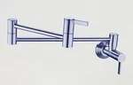 Luxier Contemporary Wall-mounted Pot Filler In Brushed Nickel KTS17-TB-V *. Fixed Price $75.46.