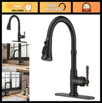 Forious Vintage Pull Down Kitchen Faucet Oil Rubbed Bronze High Arc Single. Fixed Price $118.99.