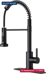 Forious Black Kitchen Faucet With Pull Down Sprayer, Stainless Steel Commercial. Fixed Price $69.93.