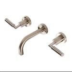 Lacava Cigno 2584L.1-A-BG Wall Mount Three Hole Faucet. Fixed Price $450.00.