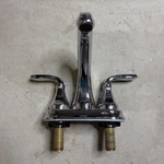 Pfister 4 In. Centerset 2-HANDLE Bathroom Faucet Polished Chrome. Fixed Price $30.00.