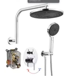 Bwe Single Handle 3-SPRAY Shower Faucet 2.5 Gpm W/high Pressure Rain Head. Fixed Price $71.50.