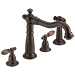Delta 2256-RB-DST Victorian Kitchen Faucet Two Handle W/ Sprayer Rubbed Bronze. Fixed Price $349.99.