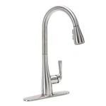 Tosca Vicenza One Handle Kitchen Faucet +soap Dispenser Stainless H71K-51D-SS. Fixed Price $102.31.