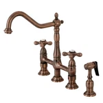 Kingston Brass KS127.AXBS Heritage 1.8 Gpm Widespread Bridge - Copper. Fixed Price $396.47.