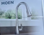 New Moen Georgene 87912 1-HANDLE Pull-down Kitchen Faucet Chrome. Fixed Price $109.00.