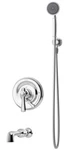 Symmons 5404 Degas Tub And Shower Trim Package With Single Function Head. Fixed Price $182.78.