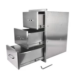 Stainless Steel Handle Bbq Island Drawers For Outdoor Kitchen Grill Station. Fixed Price $194.99.