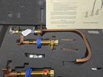 Califaucets CF-7202-ACO 8" Widespread Lavatory Faucet-dial- Antique Copper.. Fixed Price $390.99.