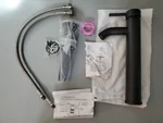 Greenspring Sink Faucet Matte Black Modern Single Hole Handle. Fixed Price $19.99.