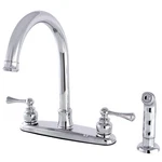 Kingston Brass FB779.BLSP Vintage 1.8 Gpm Standard Kitchen Faucet - Chrome. Fixed Price $107.22.