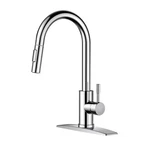 Forious Chrome Kitchen Faucet Pull Down Sprayer High Arc Stainless Steel. Fixed Price $104.99.