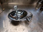 Central Brass 0366-HX8WB Chrome Wall Mounted Drinking Fountain With Bracket. Fixed Price $175.00.