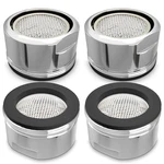 4PCS Bathroom Faucet Aerator Replacement Set 15/16" 24MM, 2.2 Gpm - Chrome. Fixed Price $14.18.