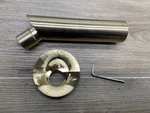 Axor 10410251 Tub Spout Wall Mounted Non Diverter ,brushed Gold Optic,read. Fixed Price $149.99.