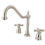 Kingston Heritage KB1798AXLS Deck Mount Widespread Kitchen Faucet 2-HANDLE. Fixed Price $215.90.