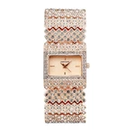 Luxury Full Crystal Encrusted 37MM Width Band Rectangle Square Quartz Watches. Fixed Price $49.57.