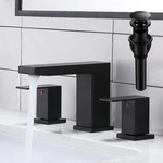 Vccucine Black Bathroom 3 Hole, 8 Inch Widespread Sink Faucet.... Fixed Price $62.15.