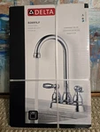 Delta B28911LF Chrome Two Handle Bar/prep Faucet New Factory Sealed. Fixed Price $49.99.